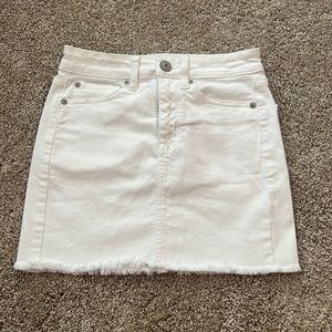 USED American Eagle Jean Skirt, Size 0 Regular Super Stretch